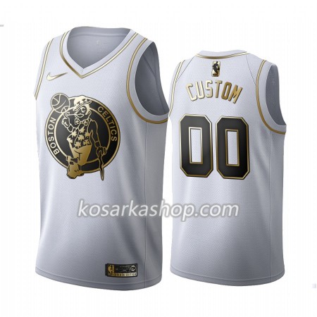 Dres Boston Celtics Prilagođeni Nike 2019-20 Bijela Golden Edition Swingman